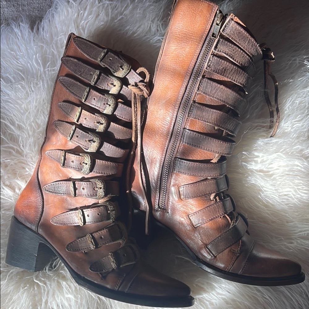 Brand NEW Freebird Stoke Women's Buckle Boots 8